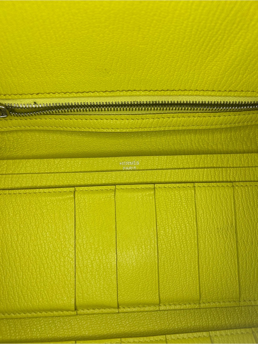 Hermès Bearn Soufflet Chèvre Mysore Leather palladium-plated Hardware - Picture 9 of 15